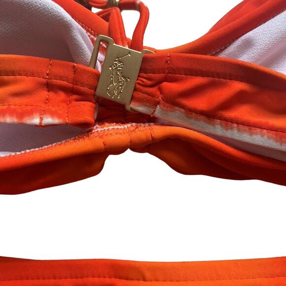 Ralph Lauren Orange Tie-Dye Bikini Top and Bottom Size L - Picture 4 of 4